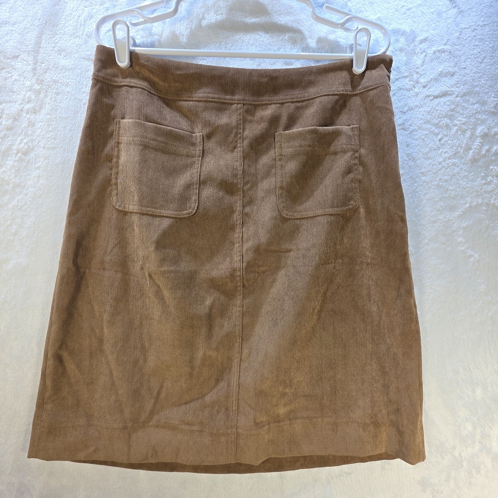 Zac & Rachel Brown Corduroy Skirt Size 8
